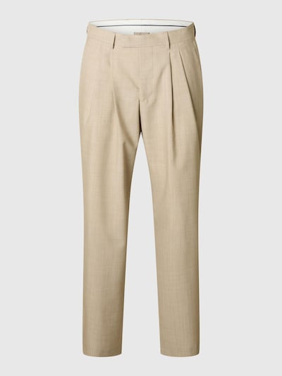 Pantaloni con pieghe SELECTED di colore beige, Visualizzazione prodotti