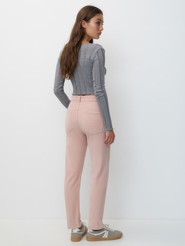 Pull&Bear Regular Trousers in Pink