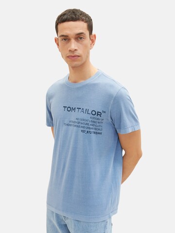 TOM TAILOR Shirt in Blauw: voorkant