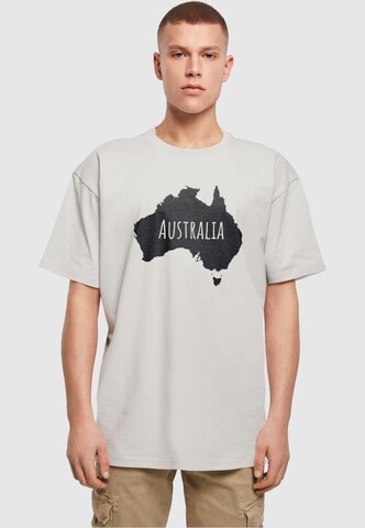 Merchcode Shirt 'Australia' in Grau: predná strana