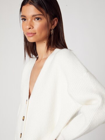 ABOUT YOU x MOGLI Knit Cardigan 'Florence' in White