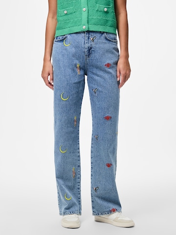 PIECES Regular Jeans 'PCJIDI' in Blau: Vorderseite