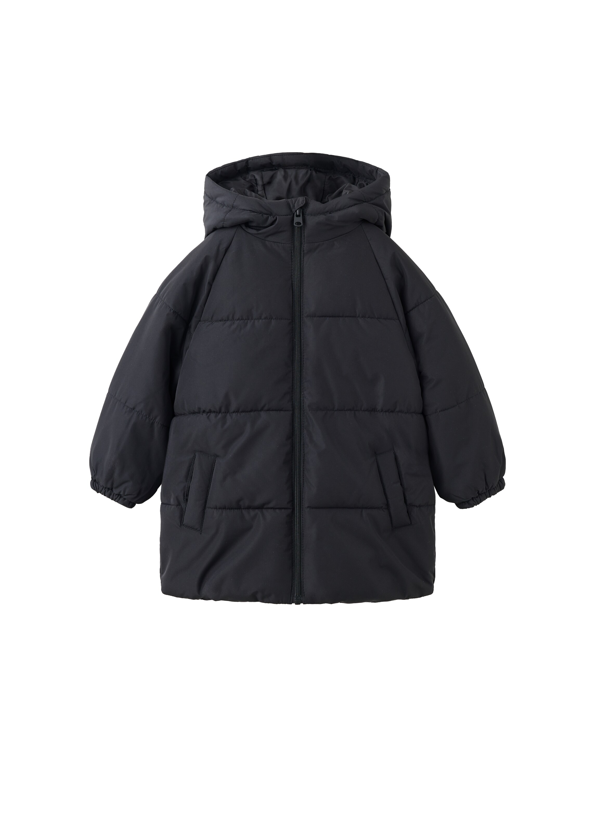 MANGO KIDS Mantel 'ALDOL' in Zwart: voorkant