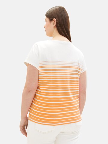 Tom Tailor Women + T-shirt i orange