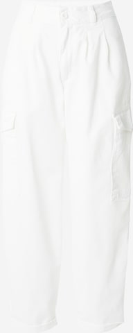 Carhartt WIP Alt kitsenev Klapptaskutega püksid 'Collins', värv valge: eest vaates