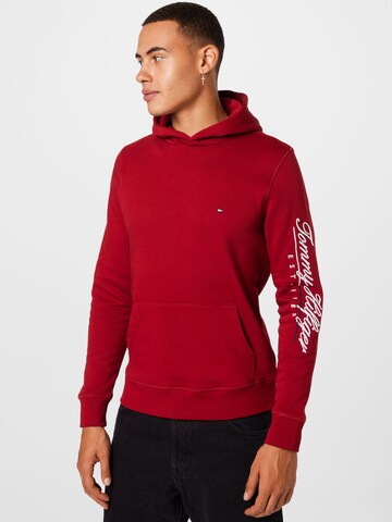 Sweat-shirt TOMMY HILFIGER en rouge : devant