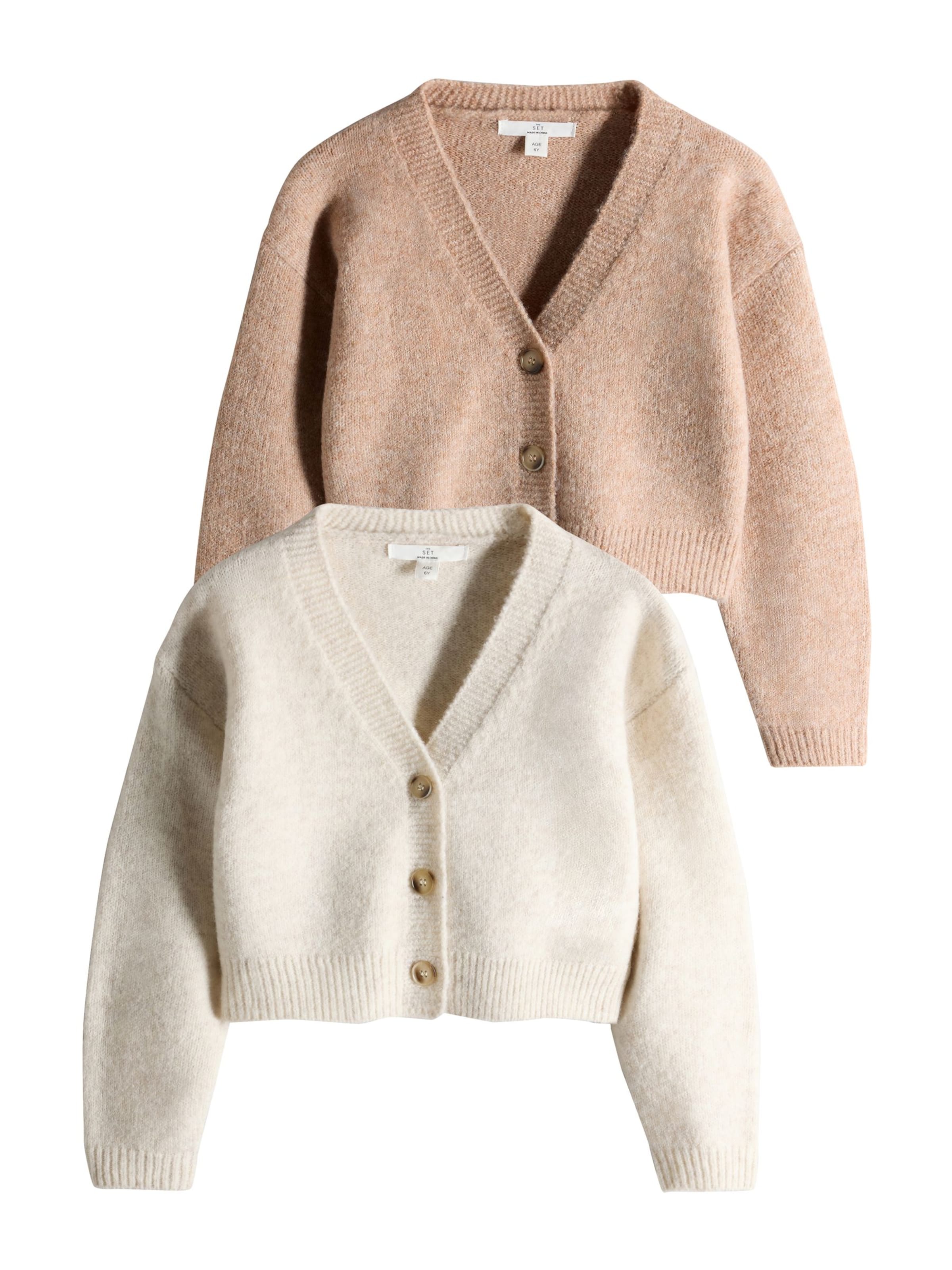Cardigan The Set en beige : devant