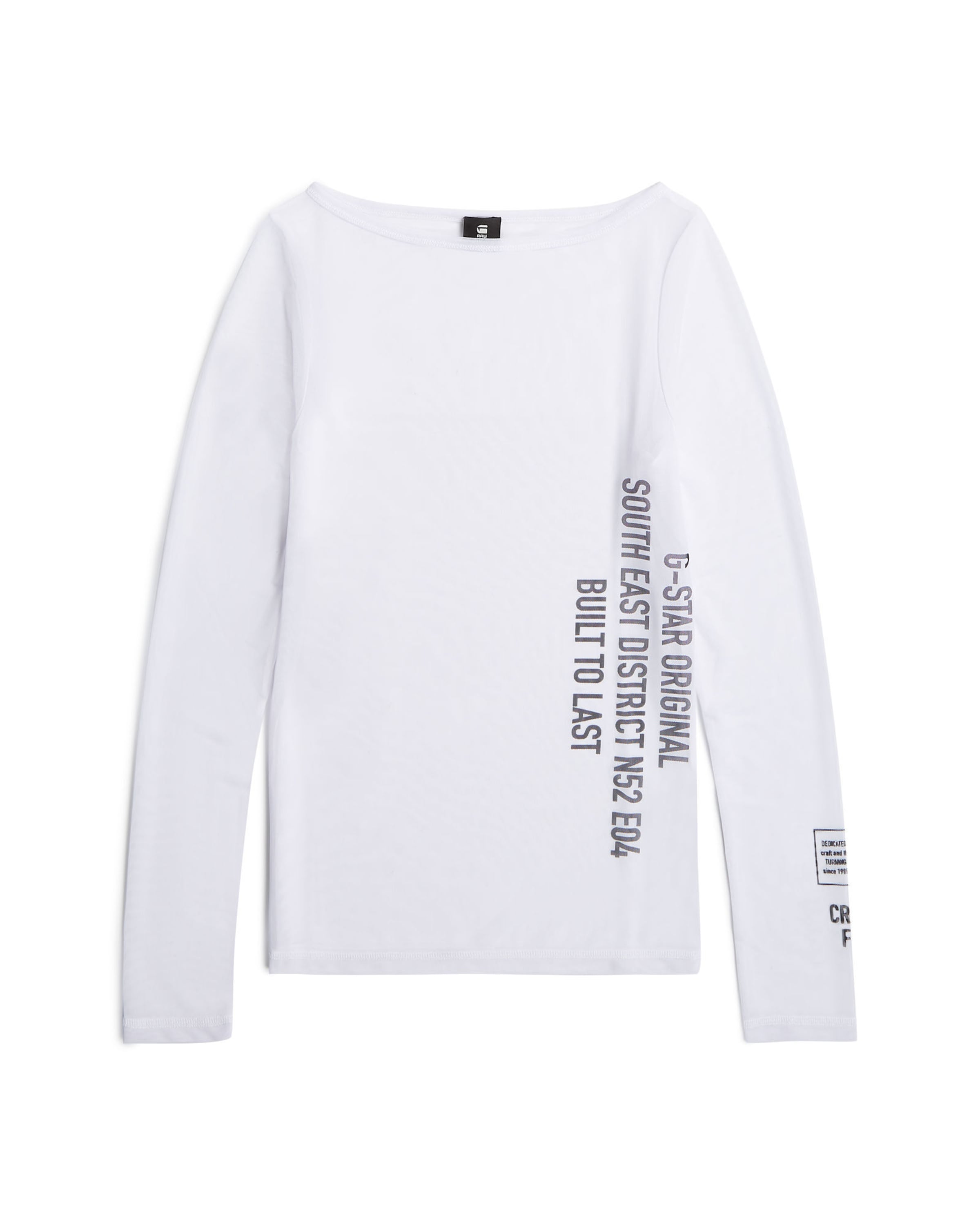 G-STAR Shirt in Wit: voorkant