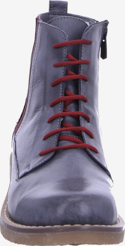Gemini Lace-Up Ankle Boots in Blue