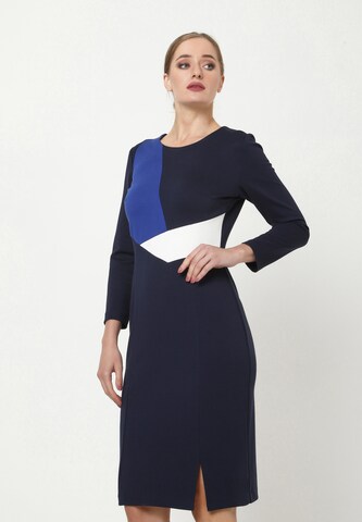Madam-T Sheath Dress 'LAIMA' in Blue: front