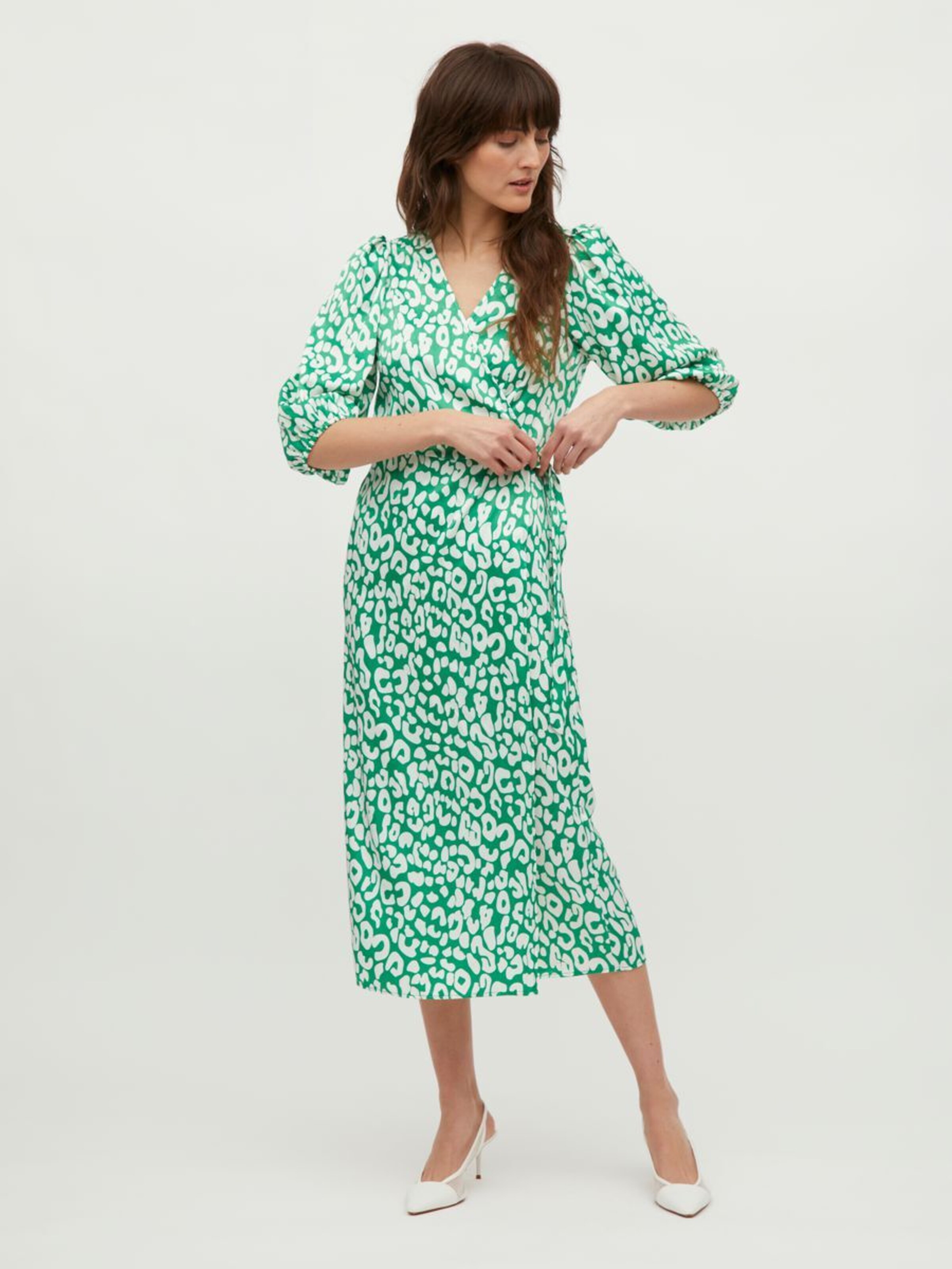 Frauen Große Größen VILA Kleid in Grün - IV51653 Frauen Große Größen VILA Kleid in Grün - IV51653