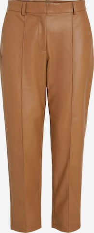 Regular Pantalon à plis 'Dagmar' VILA en marron : devant