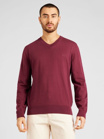 BOSS - Pullover 'Pacello' em vermelho: frente