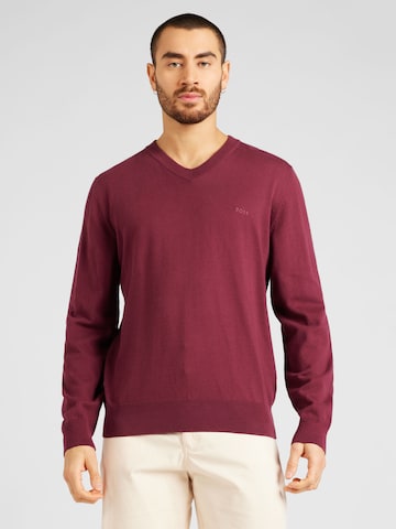 Pullover 'Pacello' di BOSS Black in rosso: frontale