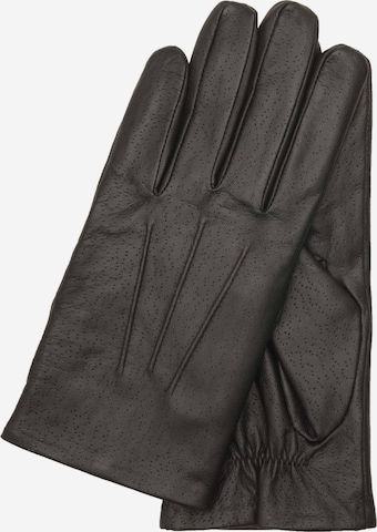 Gretchen Full Finger Gloves 'Perfo' in Black: front