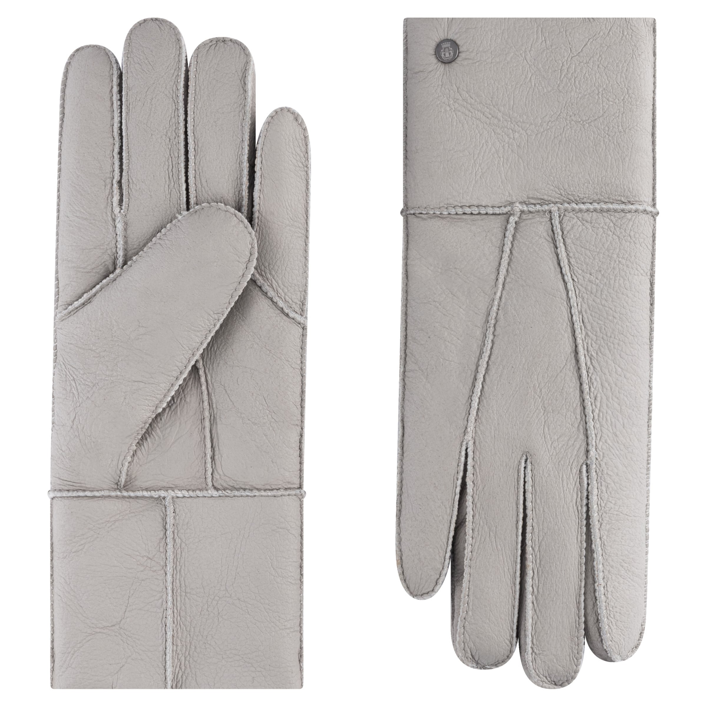 Roeckl Vingerhandschoenen 'ELSFJORD' in Grijs: voorkant