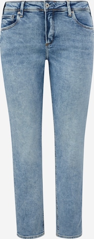 Coupe slim Jean QS en bleu : devant