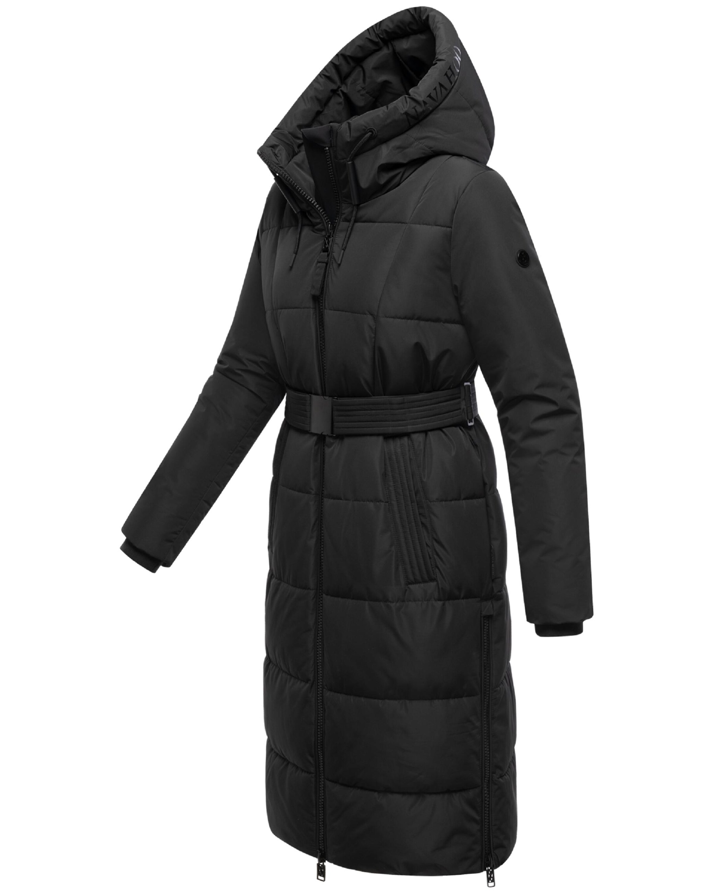 NAVAHOO Płaszcz zimowy 'Herbstnebel 14' w kolorze czarny