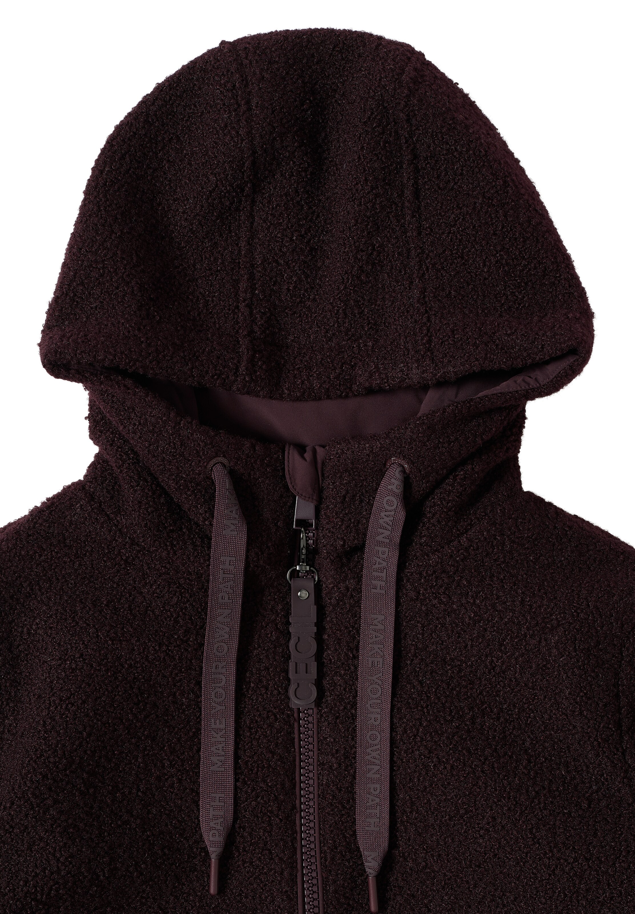 CECIL Between-Seasons Coat in Red