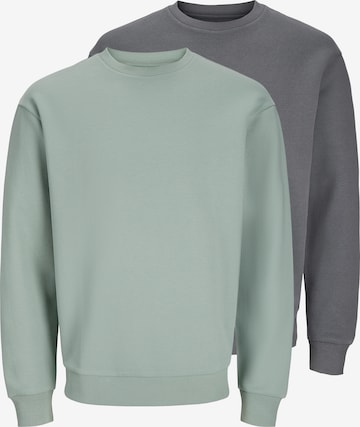 Sweat-shirt 'JJEBRADLEY' JACK & JONES en gris : devant