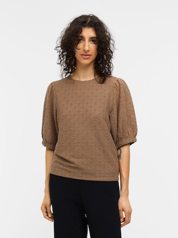 OBJECT Blouse 'CHELLA' in Brown: front