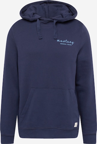 MUSTANG Sweatshirt 'Bennet' in Blauw: voorkant