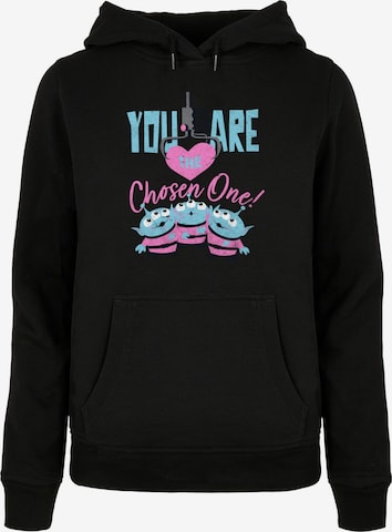ABSOLUTE CULT Sweatshirt 'Toy Story - You Are The Chosen One' in Zwart: voorkant