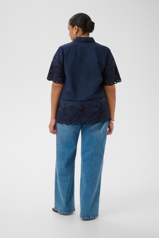 KAFFE CURVE Halenka 'KCtrudi' – modrá