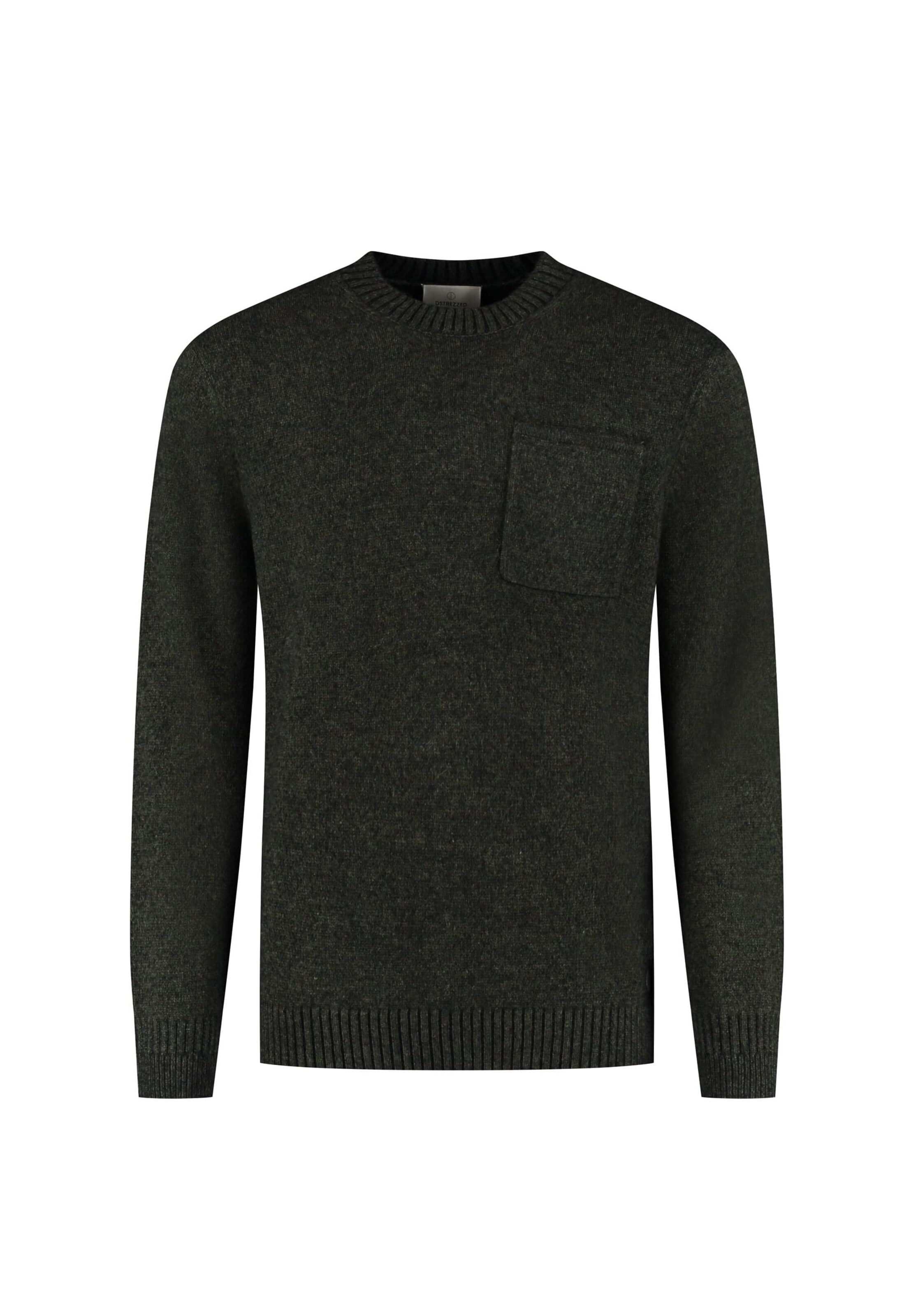 Dstrezzed Pullover 'Leroi' in Grün: Vorderseite