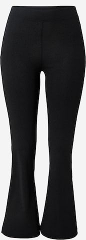 Hailys جينز ذات سيقان واسعة سراويل ضيقة بلون أسود: الأمام