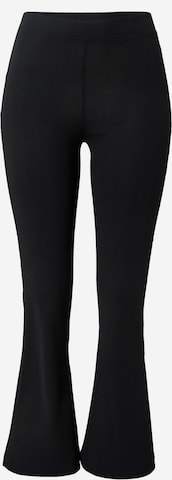 Hailys Flared Leggings in Black: front