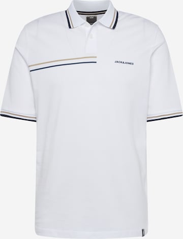 JACK & JONES Poloshirt 'PARKER' in Weiß: predná strana