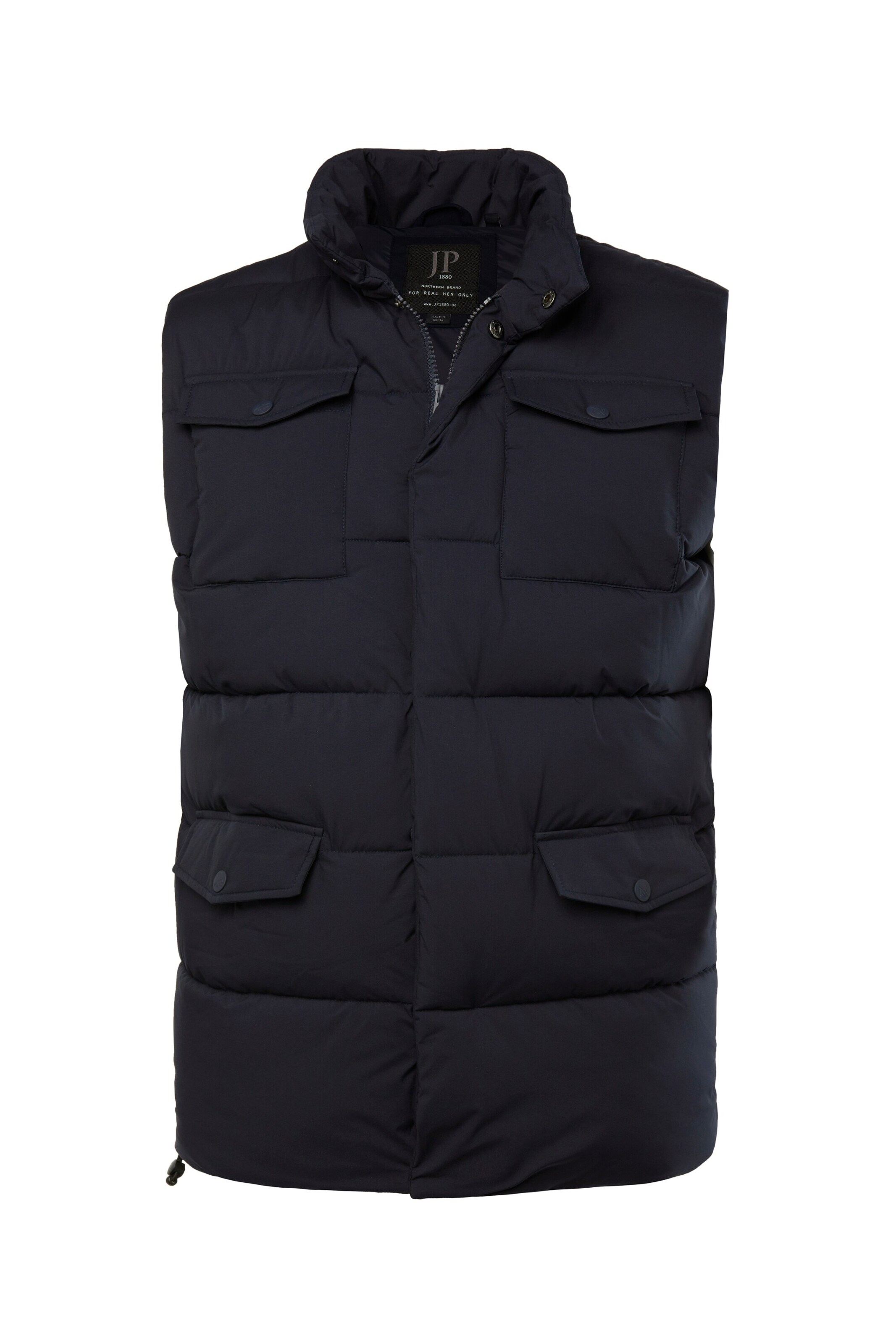 JP1880 Weste in Blau: Vorderseite