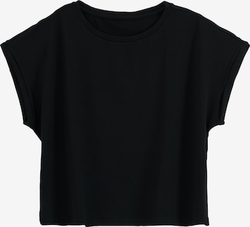 T-shirt Aim'n en noir : devant