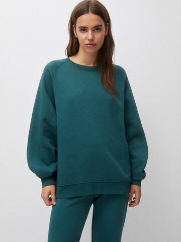 Pull&Bear Sweatshirt i grøn: forside