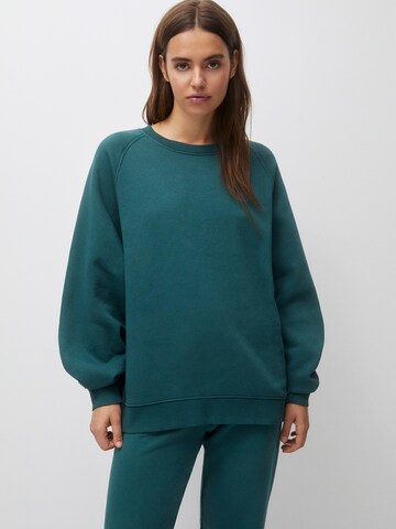 Pull&Bear Sweatshirt in Grün: predná strana