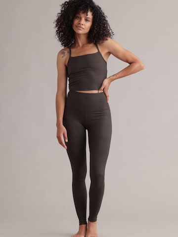 Skinny Leggings 'Always Dressed' di Hey Honey in verde: frontale