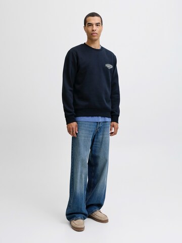 Bluză de molton 'JJMAKOTO' de la JACK & JONES pe albastru