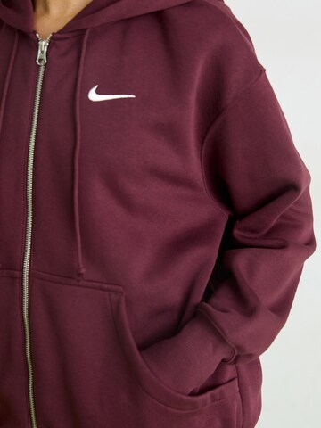 Nike Sportswear Collegetakki 'Phoenix Fleece' värissä punainen