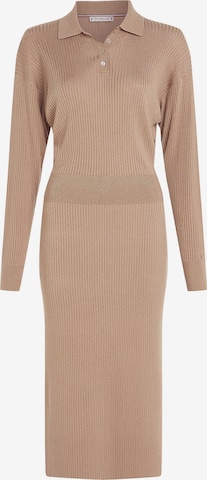 TOMMY HILFIGER Knitted dress in Beige: front