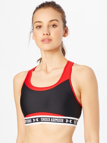 UNDER ARMOUR Bustier Sport-BH in Schwarz: predná strana