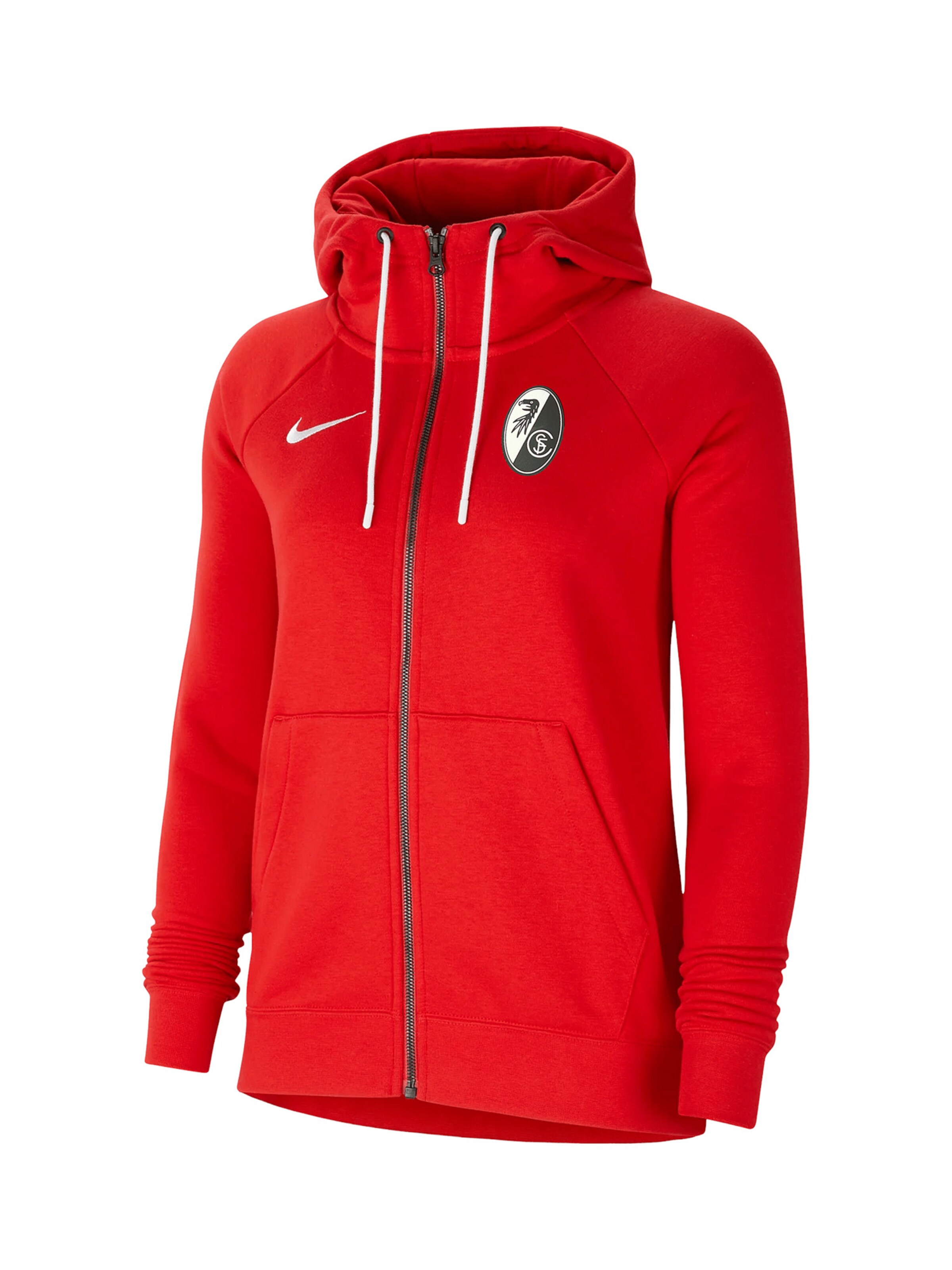 NIKE Sportsweatjacke in Rot: Vorderseite