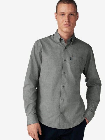 Next Regular fit Button Up Shirt in Grey: front