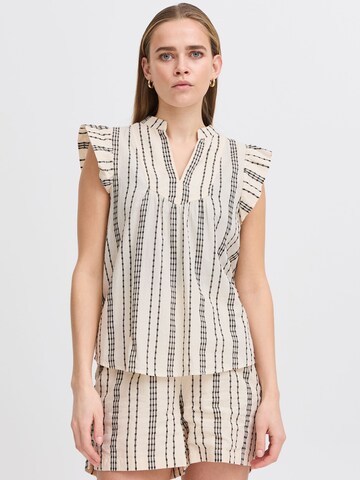 ICHI Blouse 'IHJOSINE' in Beige: front