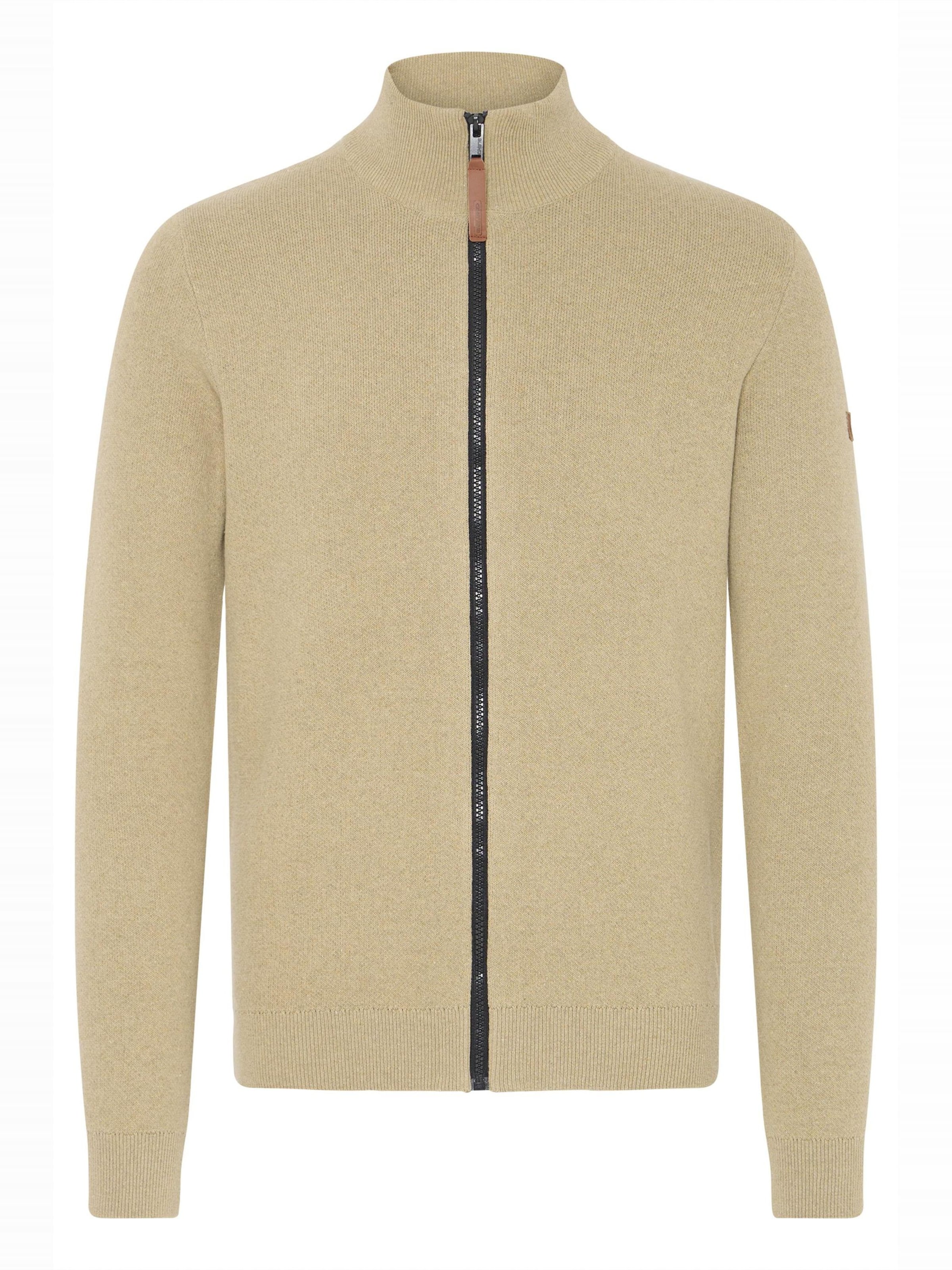 BLEND Knit cardigan ' BHMFINDUS ' in Beige: front