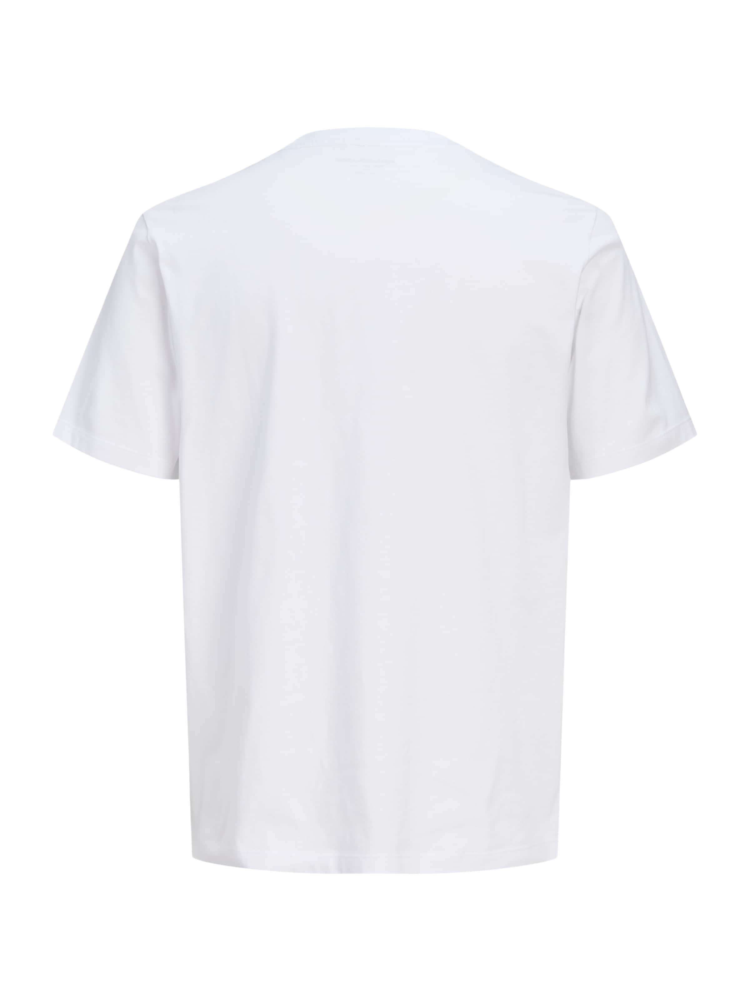 T-Shirt 'JCOECHO' Jack & Jones Junior en blanc
