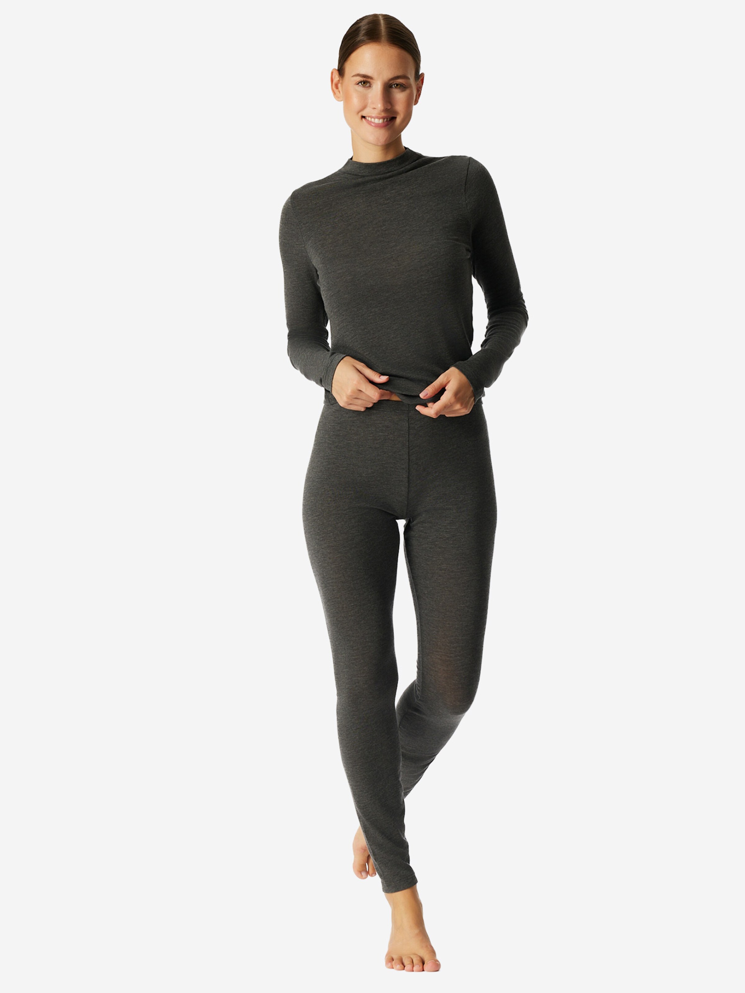 Skinny Leggings ' Premium Warming ' SCHIESSER en gris