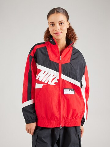 Nike Sportswear Демисезонная куртка 'STREET' в Красный: спереди