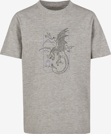 T-Shirt 'Harry Potter Dragon' F4NT4STIC en gris : devant