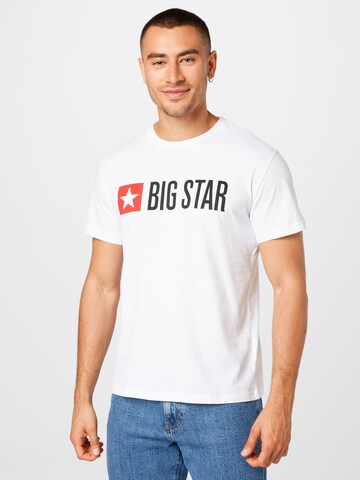 BIG STAR Shirt 'Quad' in White: front